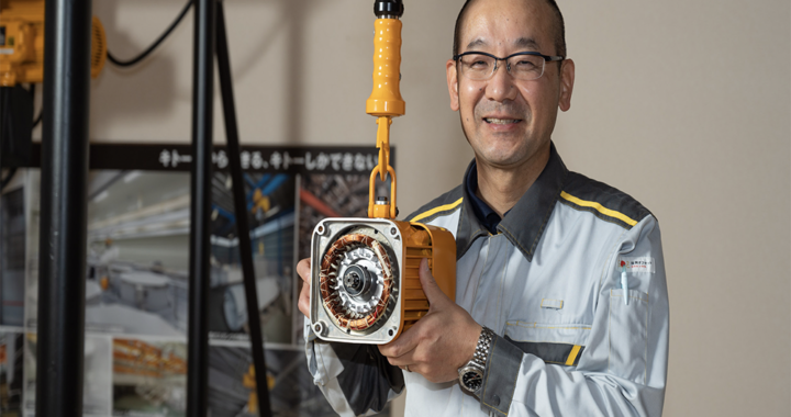 Kazuhiro Nishikawa, Product Developer of Kito's Electric Chain Balancer